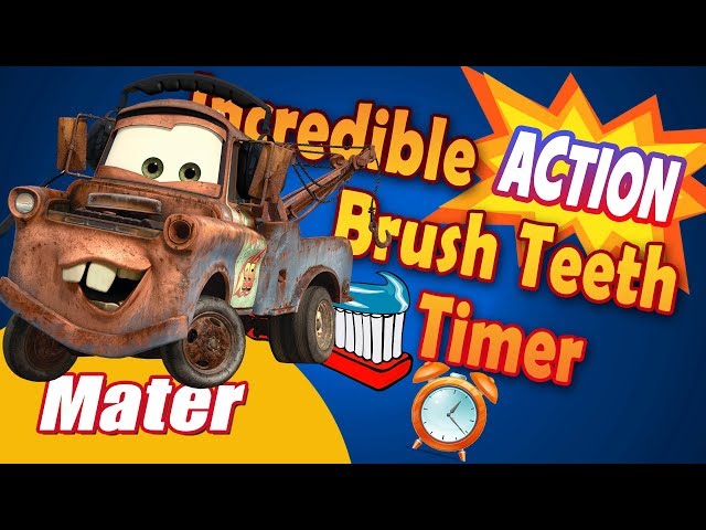 Incredible Action Toothbrushing Timer Cars Mater