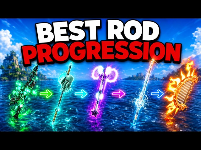 *NEW* BEST RODS PRORESSION GUIDE in FISCH! (Full Rod Progression Guide) ROBLOX