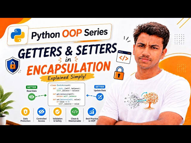 Getter and Setter Methods in Python | Encapsulation Practical Example | Python OOP Tutorial | TAMIL