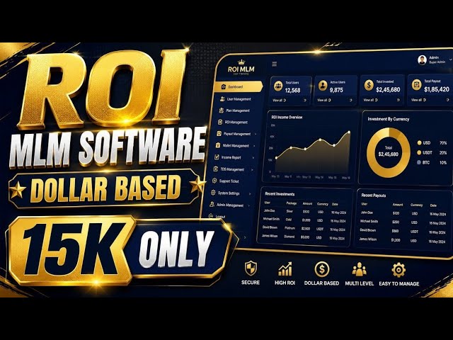 ROI MLM Software Demo | Best Investment MLM Software 2026