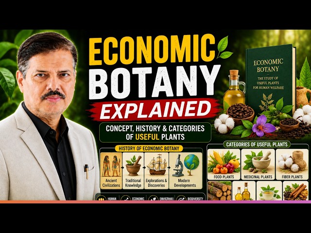 Economic Botany Explained | Concept, History & Categories of Useful Plants | Complete Botany Lecture