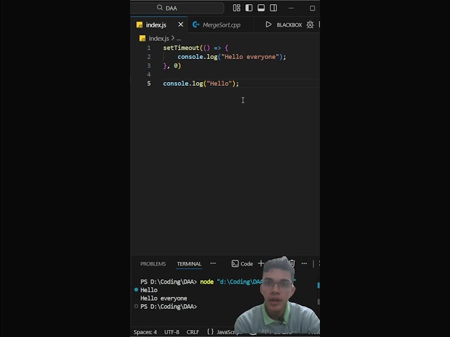 setTimeout(fn, 0) doesn’t mean “run now”⏳#webdev #javascript #livecoding #codeing #code #discipline