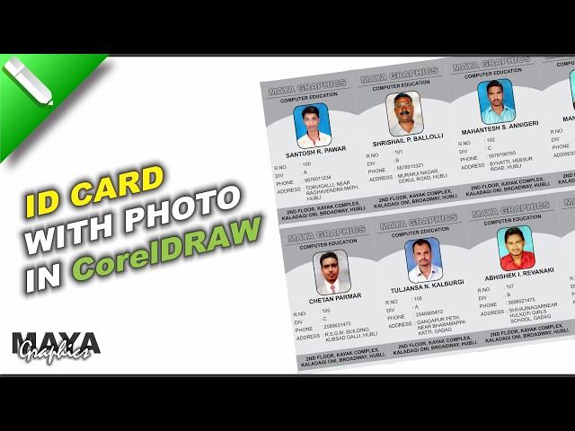 👉 ID Card Design in CorelDRAW with Photo | Professional ID Card Design Tutorial