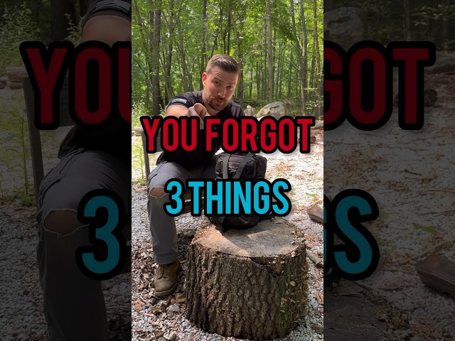 BUGOUT BAG FAILS!!!! 3 things you forgot to put in your bugout bag!! #bugout #bugoutbag #survival