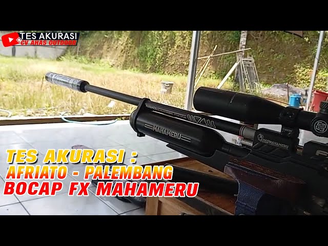Accuracy Test of the Bocap FX Mahameru Air Rifle, Ordered by Boss Afriato, Palembang