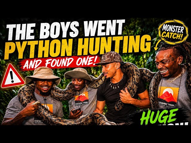 THE BOYS WENT PYTHON HUNTING… AND ACTUALLY CAUGHT A MONSTER! 🐍😱