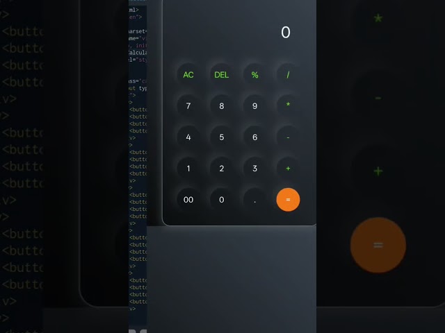 Code a calculator using HTML,CSS and JavaScript #coding #calculator #html #css #javascript
