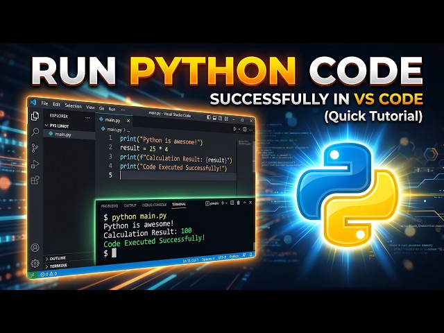 How to Run Python in VS Code Terminal (Step by Step 2026)