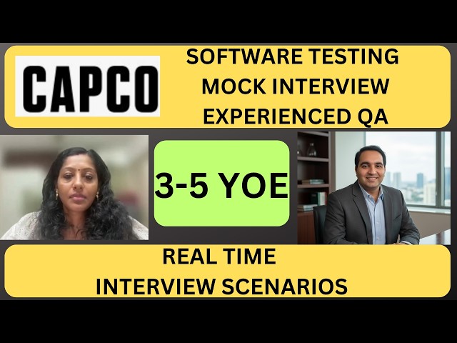 Software Testing Interview Questions and Answers| Manual Testing Mock Interview for Experienced