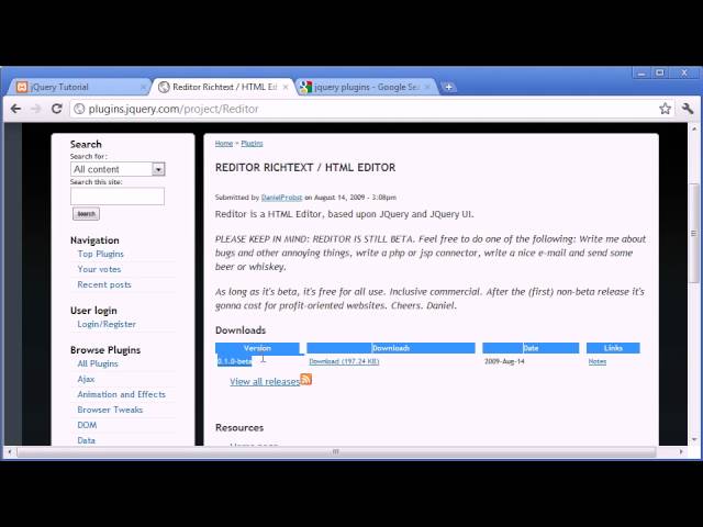 jQuery Tutorial - 115 - Introduction to Plugins