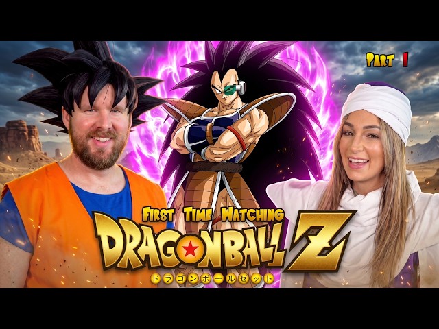 My wife REACTS to DRAGONBALL Z for the FIRST Time || Part 1 - Raditz