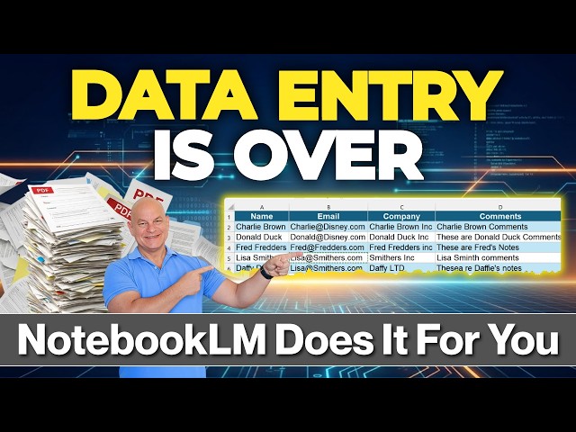 Stop Typing Data: NotebookLM Just Changed Everything