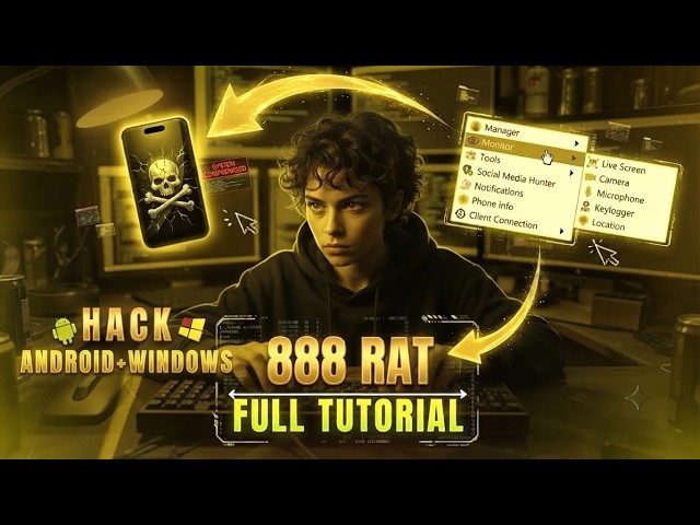 888(RAT) Hack Android and Windows on Local Network - SpyNote RAT