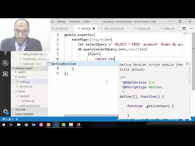 15 Project1 Products Nodejs  index page get all products from database to render