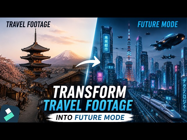 Create Cinematic Future Travel Videos with AI | Filmora Tutorial