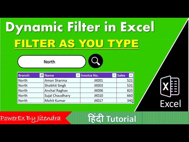 Dynamic Filter in Excel | Filter As You Type | Excel VBA