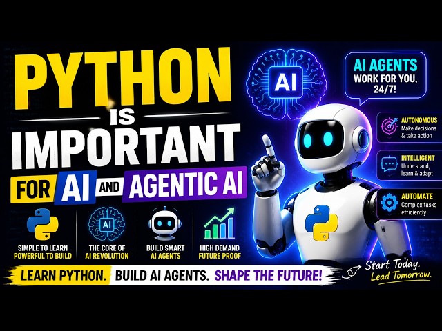 Why Python is Essential for AI & Agentic AI? | Python Ka Chilla in Urdu/Hindi