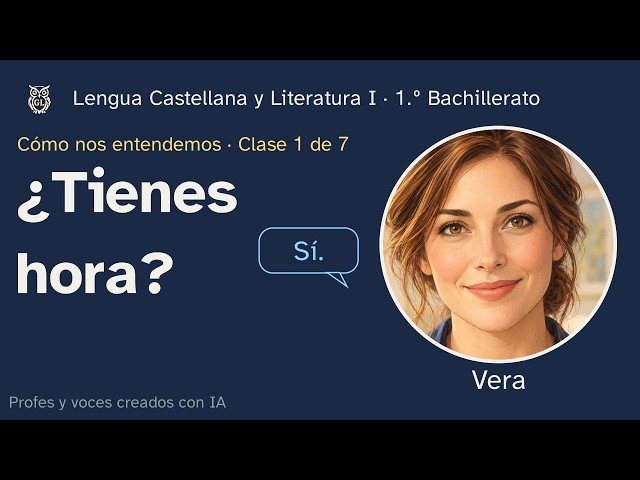 How we understand each other (1/7) · Got the time? · Spanish Language & Literature, Spain year 1