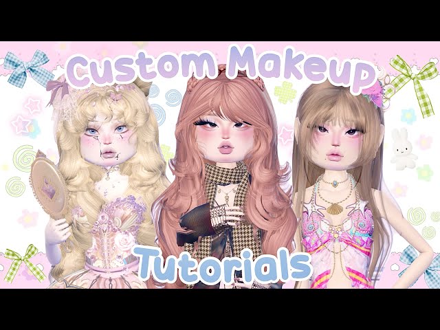˚₊۶ৎ˙⋆ 🍡 CUSTOM MAKEUP TUTORIALS *EASY GUIDE* IN DRESS TO IMPRESS