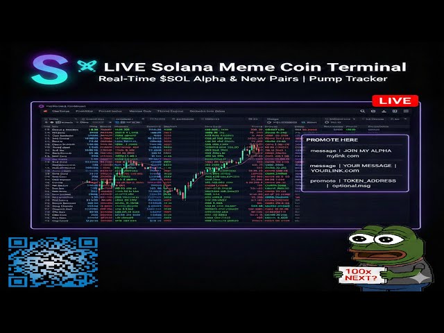 LIVE Solana Meme Coin Terminal | Real-Time $SOL Alpha & New Pairs | Pump Tracker & DEX Screener