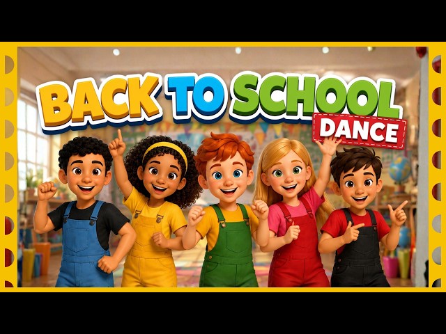 Back to School Song 🎒 Kindergarten and Elementary Back to School Dance 🐥