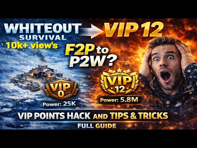 How to get VIP 12 FAST in Whiteout Survival | Whiteout Survival VIP 1-12 | Stop Wasting Gems #vip 
