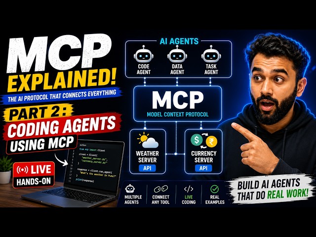 MCP Part 2: Build AI Agents with MCP | Live Coding + Multi Server Demo