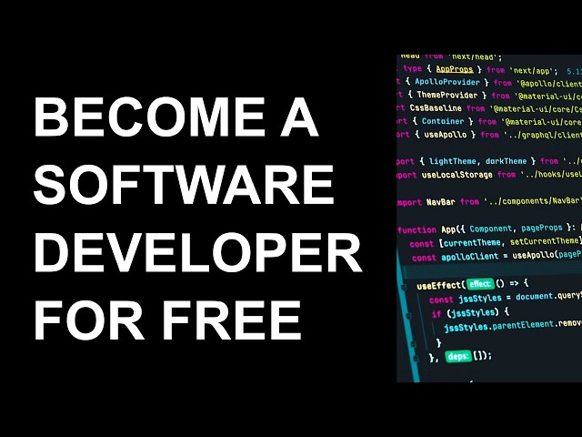 HOW TO BECOME A SOFTWARE (web) DEVELOPER FOR FREE - part I - How to learn the technical skills