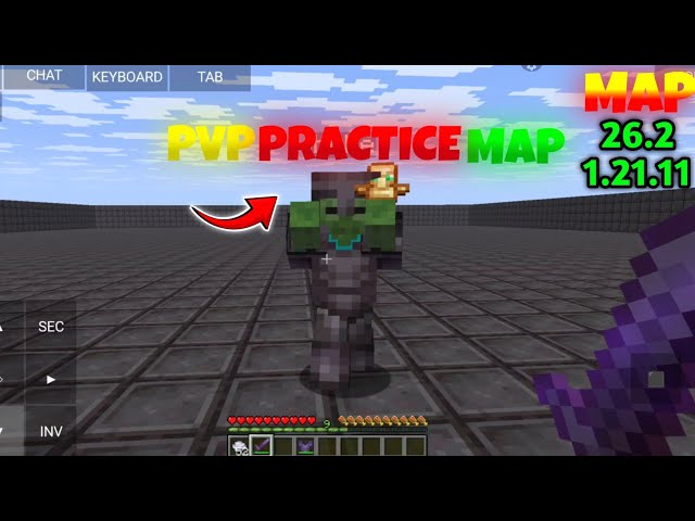 🔥 BEST Mace, Crystal & Spear PvP Practice Map 🤯 | 26.2 / 1.21.11 | Works on All Launchers