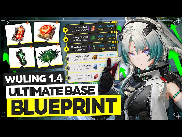 1.4 Wuling Factory Blueprints Part 1 - Max Profit Mega Base Blueprint Asia/NA/EU【Arknights Endfield】