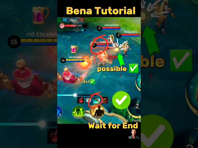 Bena Tutorial mobile legends #tutorial #shorts #ml2b