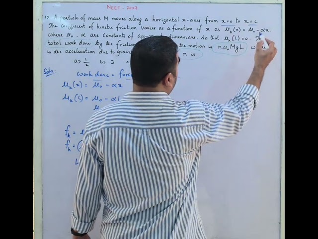 NEET physics - easy problem solving techniques for work power and energy chapter