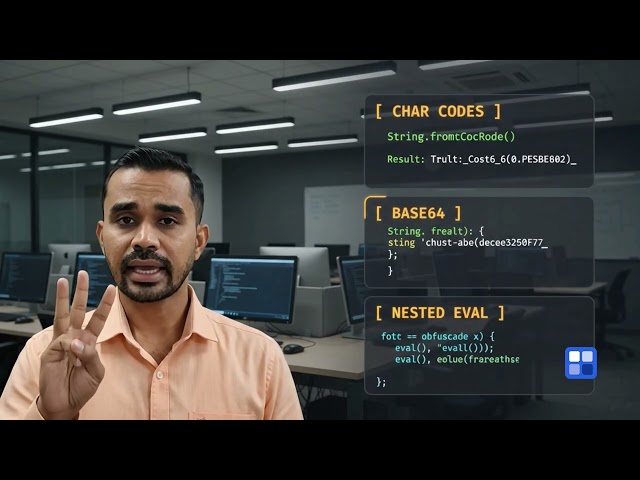 JavaScript De-obfuscation | How Analysts Find the Payload Hidden in 3000 Lines of Noise #shorts