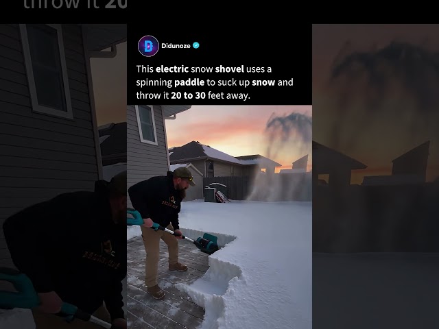 Snow removal just got way too easy.