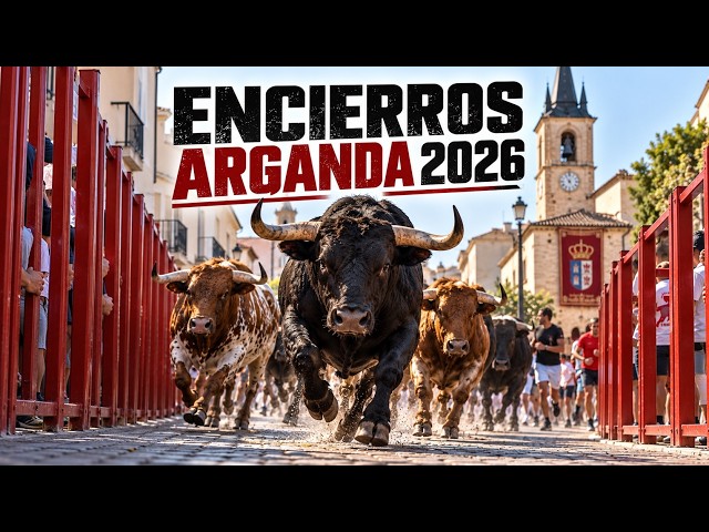 Encierros de las fiestas de Arganda del Rey 2026 - Lunes 7/9 (Toros de capea)