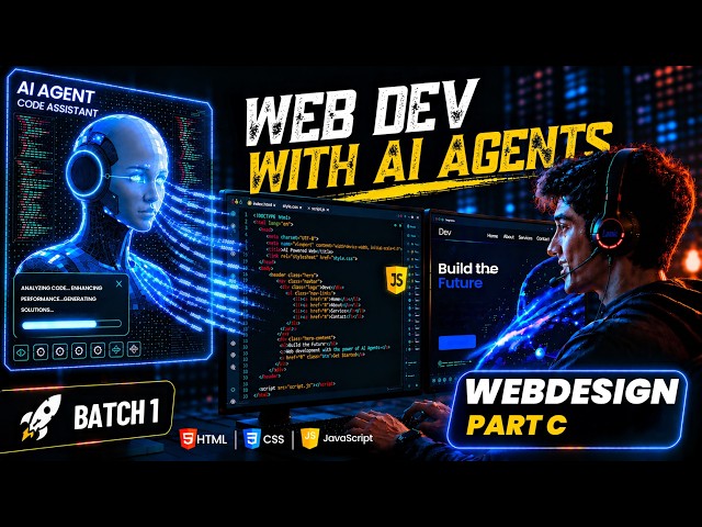 CSS Sticky Header & Glassmorphism Navigation Bar in Hindi/Urdu | Project Part C - Web Dev Course