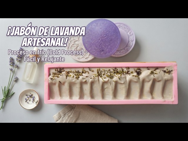 Handmade soap making: How to make professional lavender soap at home