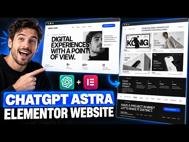I Built an Elementor Website Using ChatGPT Astra