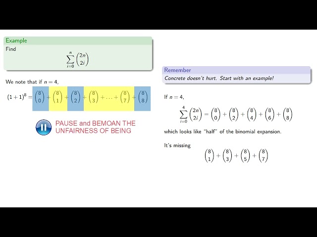 The Binomial Expansion and Combinatorial Identities
