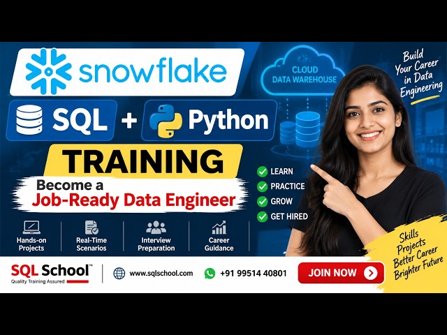 Snowflake, SQL, and Python: The Only Course You Need for a Data Job