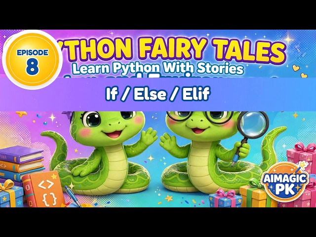 If Else Elif in Python Explained! 🚦 Tina's Decision Story | Python Fairy Tales Episode 8 | AIMAGIC
