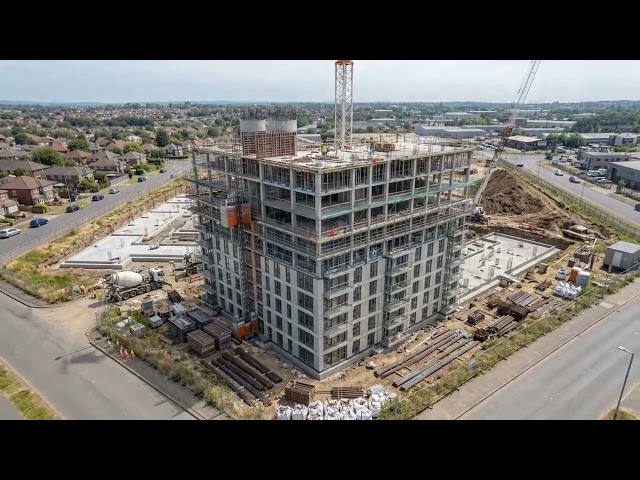 From Empty Land to Luxury High-Rise in 40 Seconds 🏗️ | AI Construction Timelapse (Cinematic 4K)