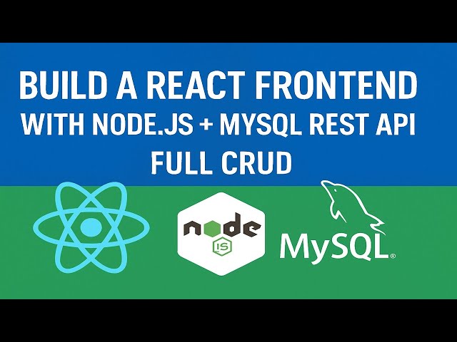 Build a React Frontend with Node.js + MySQL REST API | Full CRUD (Add, Edit, Delete, View)
