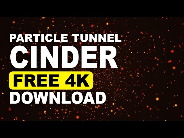 Free 4K Motion Background | Particle Tunnel Cinder (Seamless Loop)