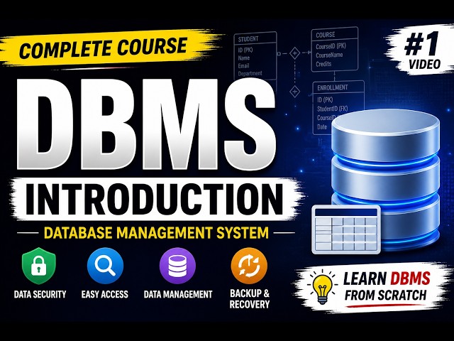 DBMS Introduction | What is DBMS? Complete Beginner Guide