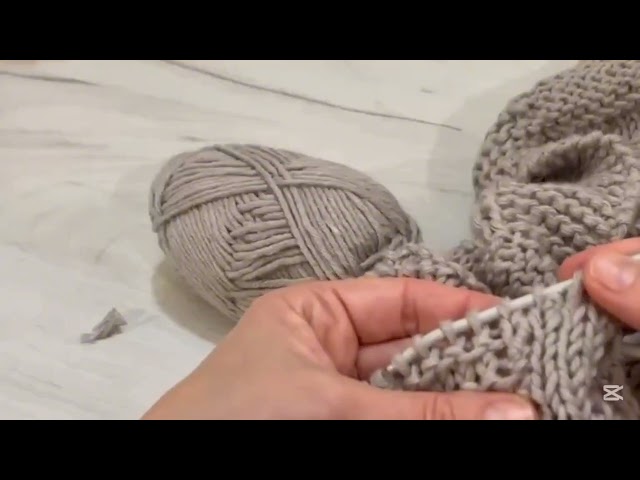 Beginner Knitting Tutorial.Part 11.How to Join Two Different Yarns. Magic Knot Tutorial.