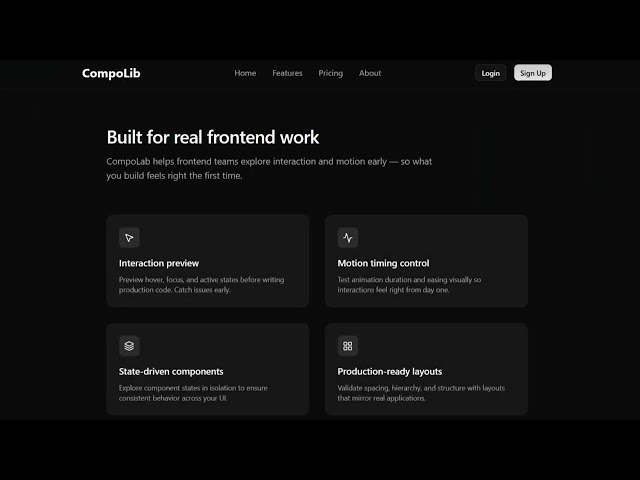 DAY-07- Building CompoLib full stack project | How to build professional SAAS features section