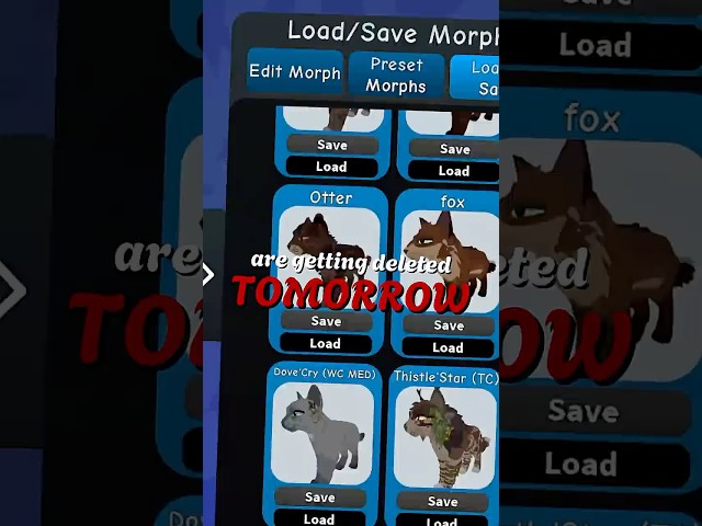 One Morph Will Be Deleted... | Warrior Cats; Ultimate Edition | IB: @Sage_WC