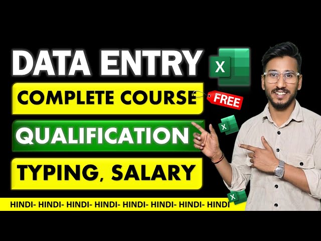 Data Entry Work Complete Tutorial in Excel | Basic to Advance Level Data Entry in Excel #dataentry
