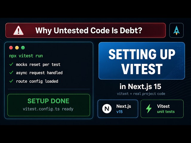 Why Untested Code Is Debt? Setting Up Vitest in Next.js 15